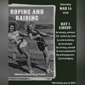 🤠🚂 ROPING & RAIDING Western Boho Train Show